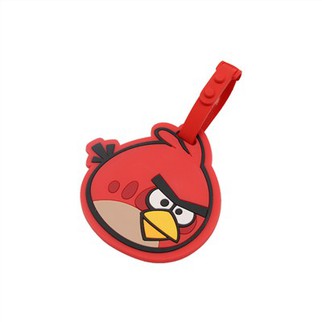 Étiquette de bagage en PVC souple animal de dessin animé 3D
